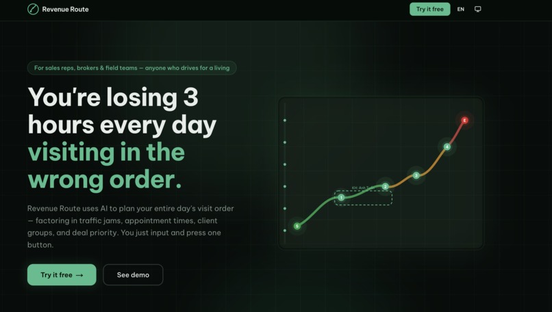 Revenue Route – screenshot 1