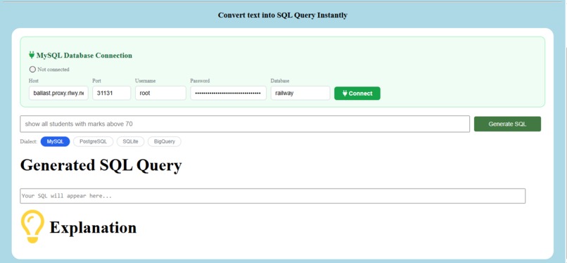 SQL Genie – screenshot 2