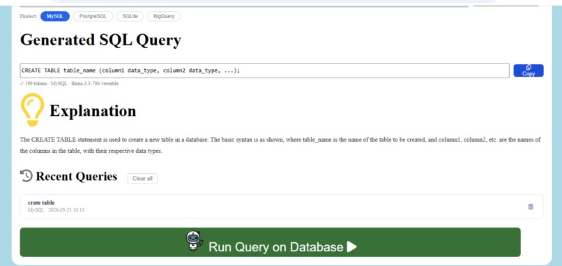 SQL Genie – screenshot 4