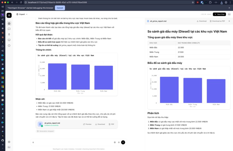 NextAgent – screenshot 2