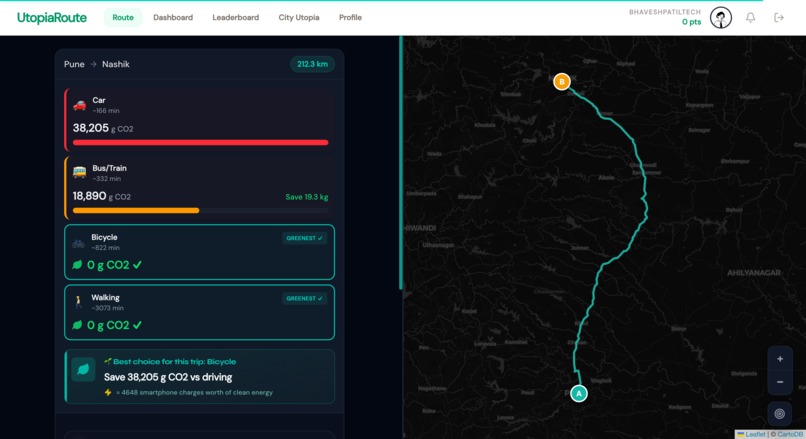 UtopiaRoute – screenshot 3