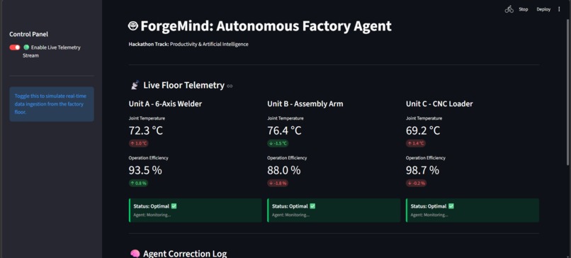 ForgeMind: Autonomous Factory Agent – screenshot 3
