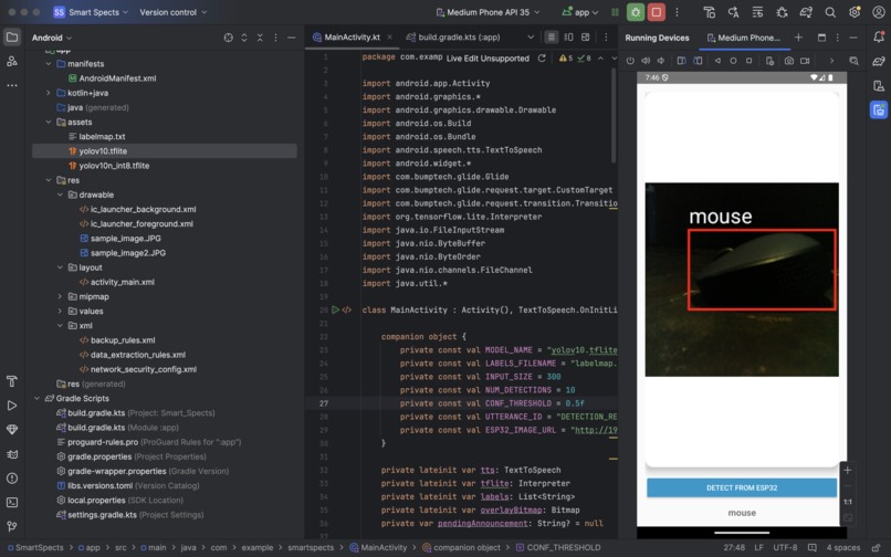 smart spects real time object dection – screenshot 5