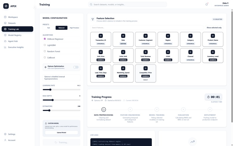 APEX: Autonomous Platform for Enterprise eXcellence – screenshot 2