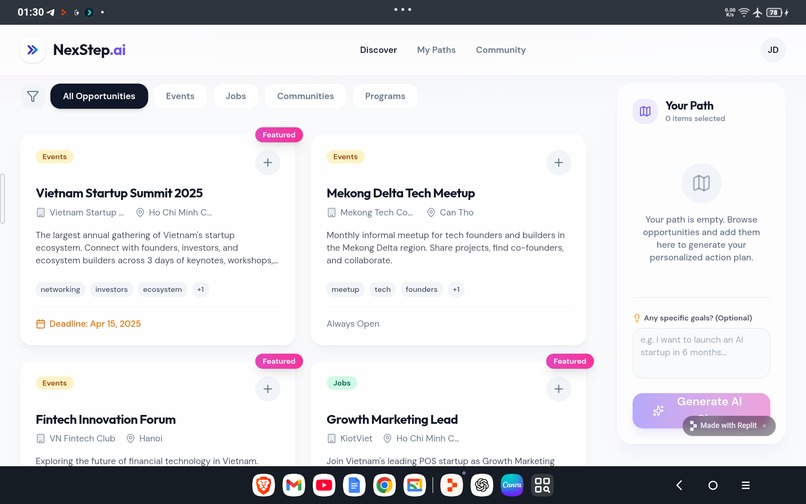 NexStep.ai - Your Vietnam Startup AI – screenshot 2