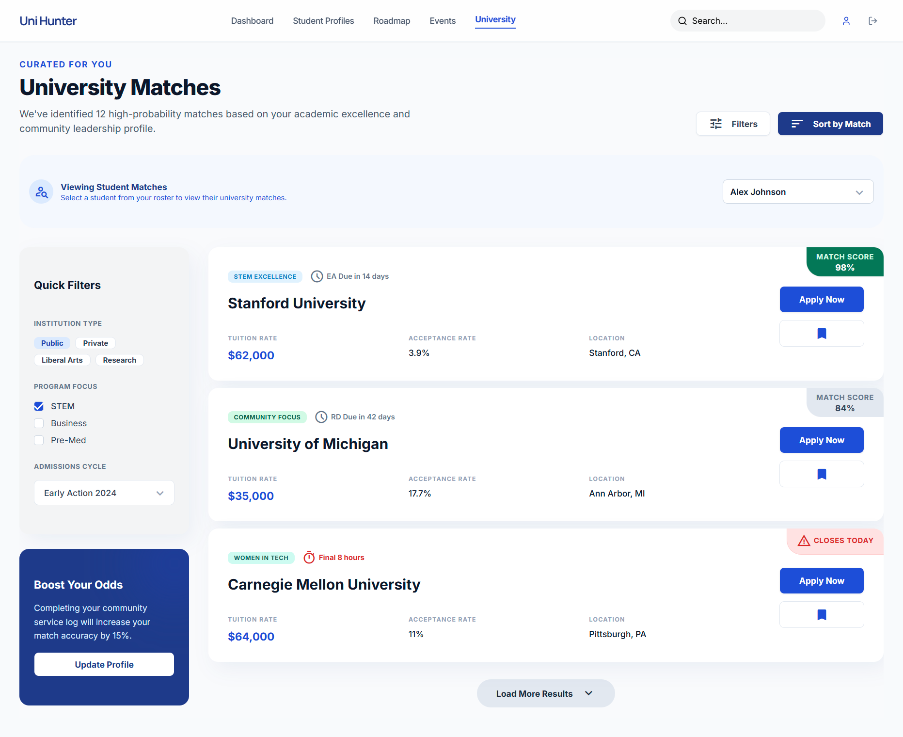 Uni Hunter | Devpost