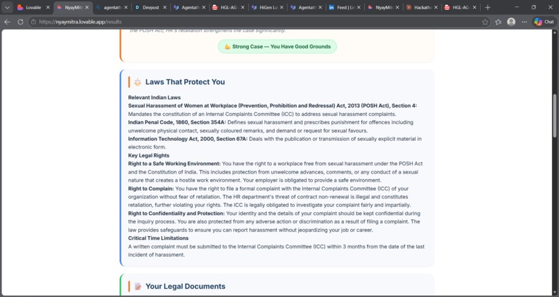Nyay Mitra AI — Free AI Legal Rights Assistant  – screenshot 5