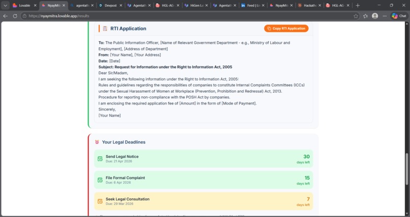 Nyay Mitra AI — Free AI Legal Rights Assistant  – screenshot 8