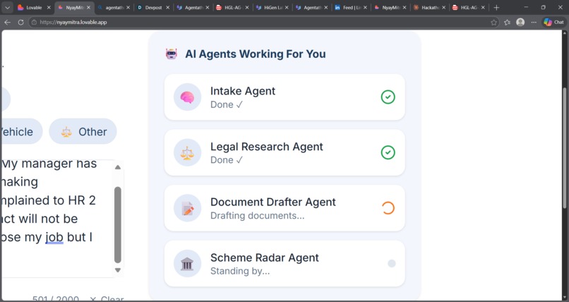 Nyay Mitra AI — Free AI Legal Rights Assistant  – screenshot 12