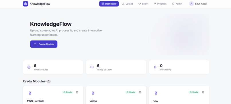 KnowledgeFlow – screenshot 1