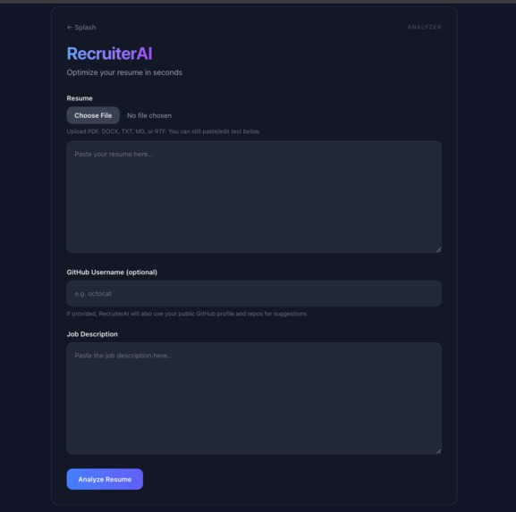 RecruiterAI – screenshot 2
