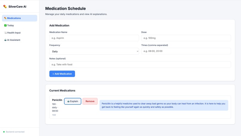  SilverCare-AI – screenshot 1