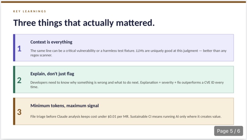 The Idea: SecureFlow — AI Security Agent for GitLab CI/CD – screenshot 6
