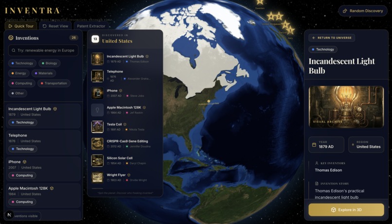 INVENTRA - Touch the Ideas That Changed the World – screenshot 1