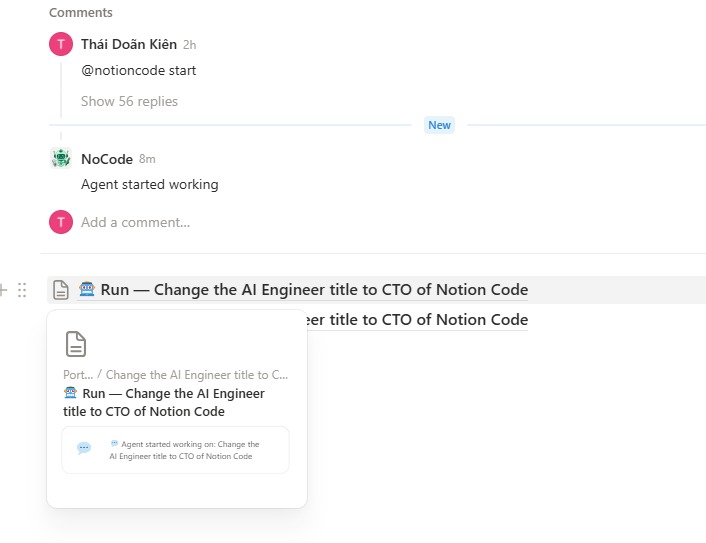 NotionCode – screenshot 1