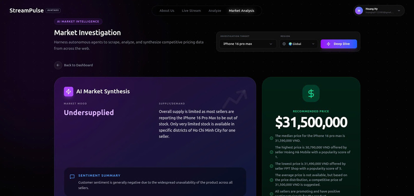 StreamPulse - AI-powered livestream – screenshot 3