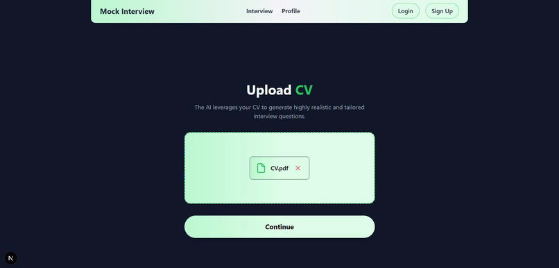 AI-Powered Mock Interview &  Smart CV Builder – screenshot 2