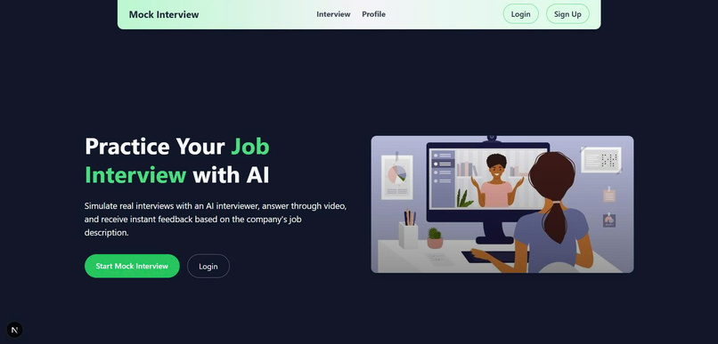 AI-Powered Mock Interview &  Smart CV Builder – screenshot 1