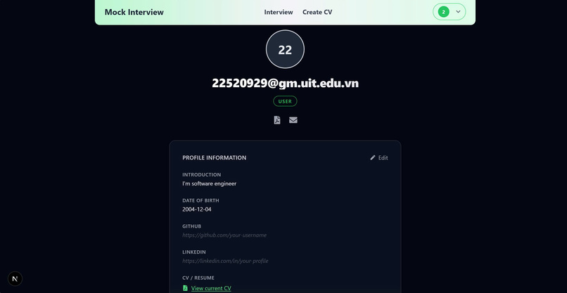 AI-Powered Mock Interview &  Smart CV Builder – screenshot 4