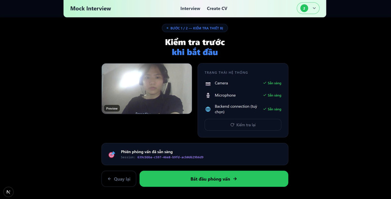 AI-Powered Mock Interview &  Smart CV Builder – screenshot 6