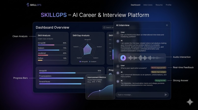 SKILLGPS – AI-Powered Career & Interview Platform – screenshot 1