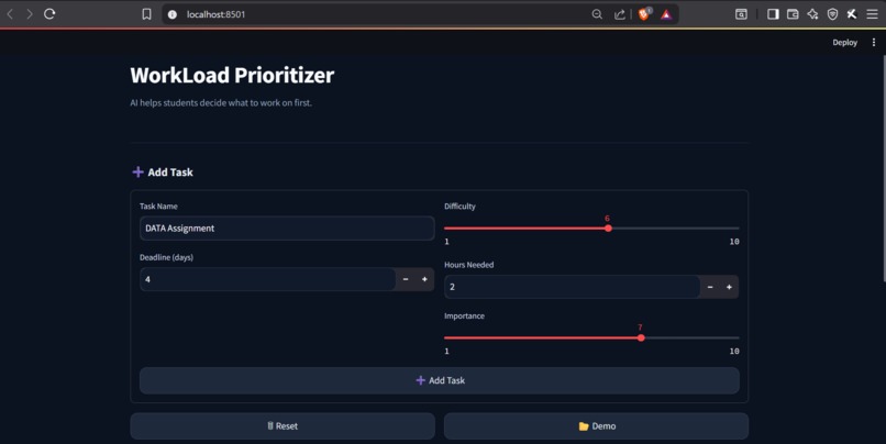 WorkLoad Prioritizer – screenshot 1