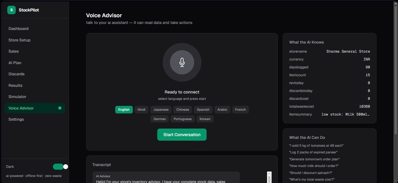 StockPilot — AI Demand Forecasting for Zero-Waste Stores – screenshot 4
