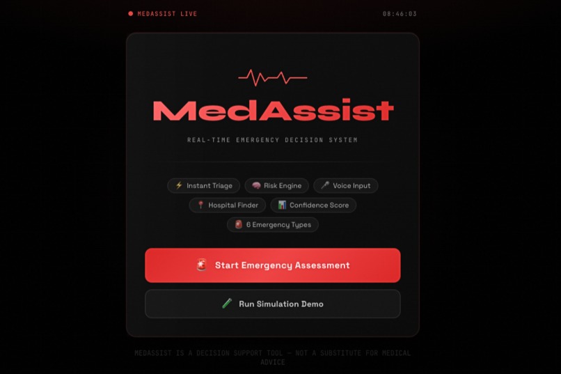 MedAssist – Real-Time Emergency Decision Intelligence System – screenshot 3