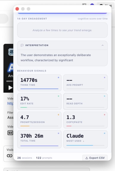  AssistAI - Measure Your Cognitive Engagement With AI – screenshot 3