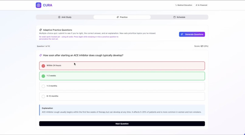 CURA – screenshot 2