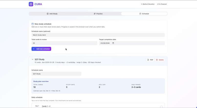 CURA – screenshot 3