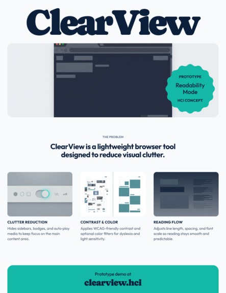 ClearView: A Browser-Based Accessibility Tool – screenshot 1