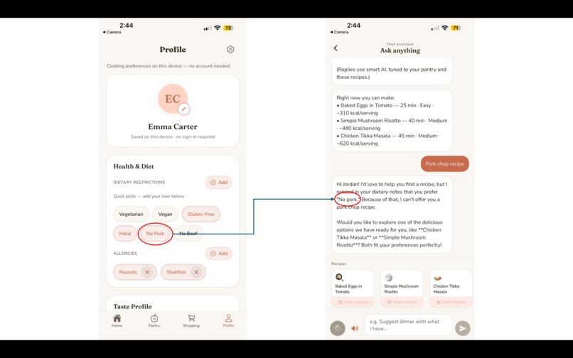 Let'sCook – screenshot 2