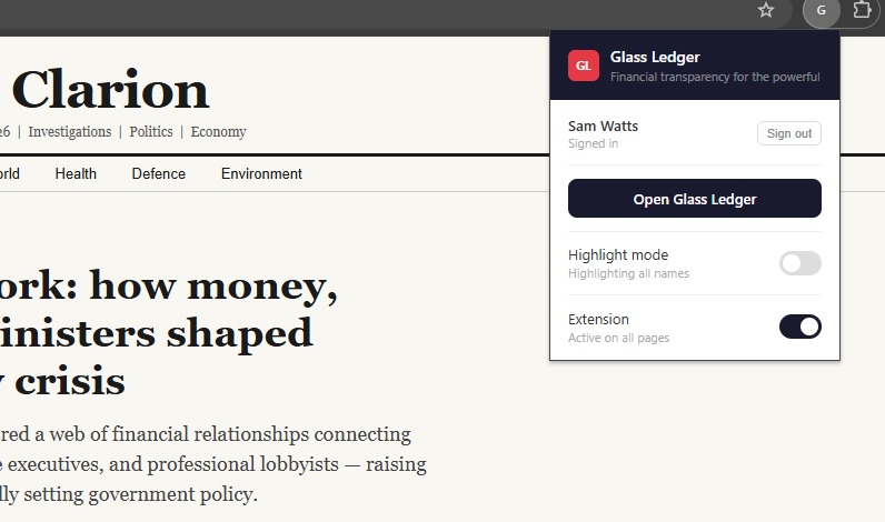 The Glass Ledger – screenshot 1