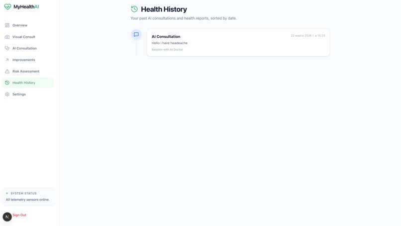 MyHealthAI: The Multimodal Life Loop – screenshot 4