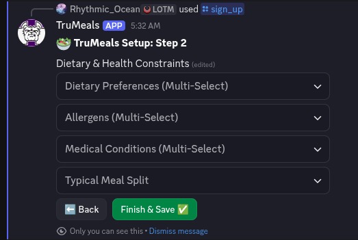 TruMeals – screenshot 4