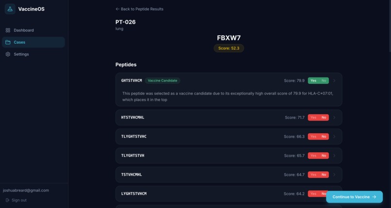 VaccineOS – screenshot 3