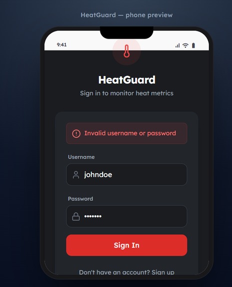 HeatGuard – screenshot 1