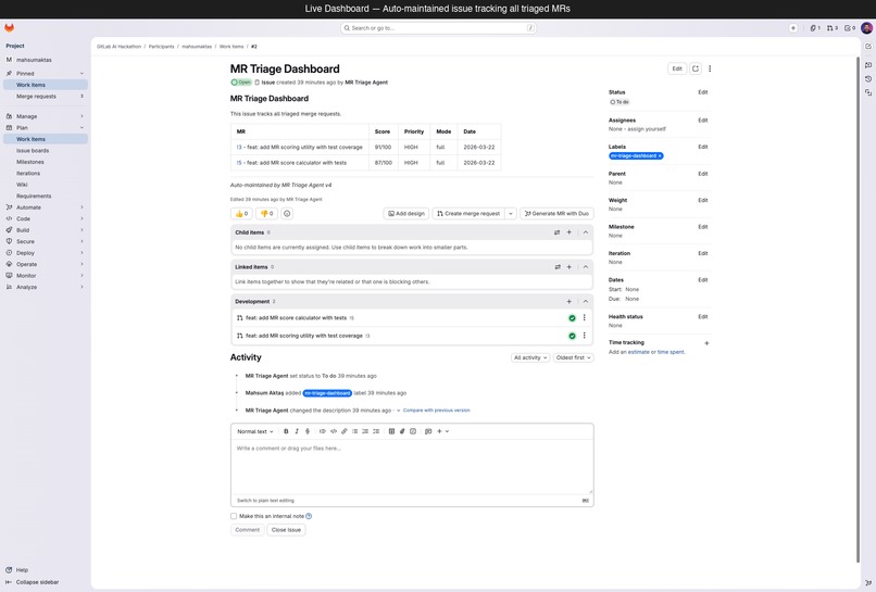 MR Triage Agent – screenshot 3