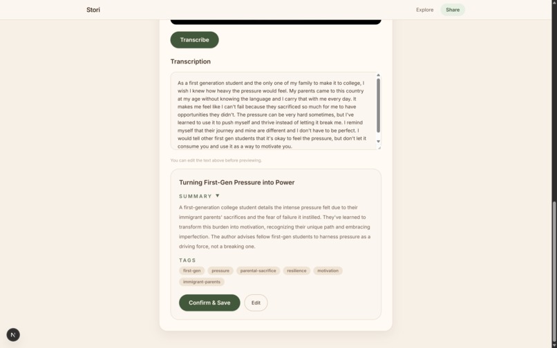 Stori – screenshot 1