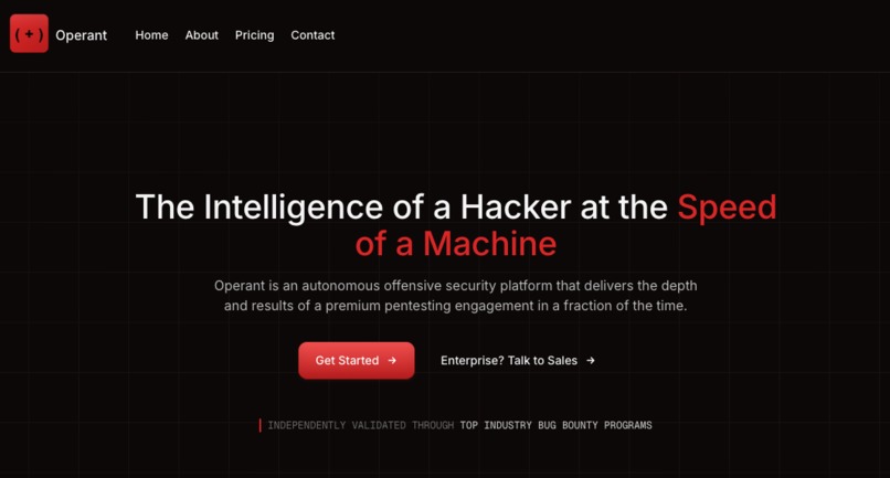 Operant PTaaS – screenshot 1