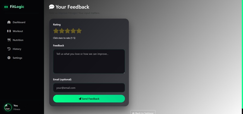 FitLogic – screenshot 2