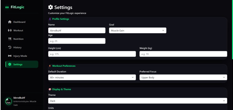 FitLogic – screenshot 3
