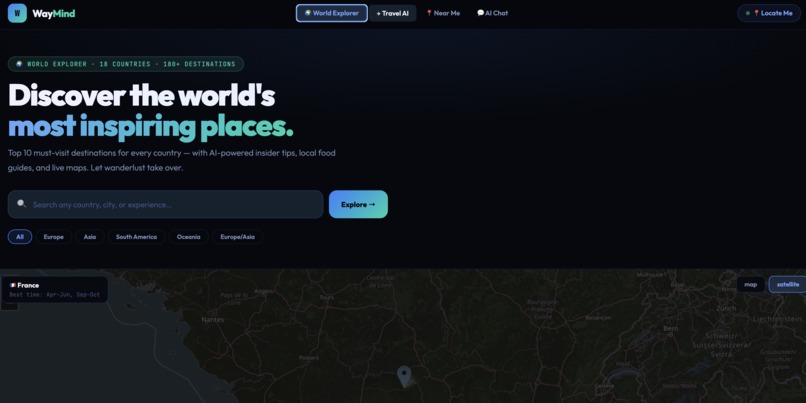WayMind- travel partner around the globe – screenshot 1