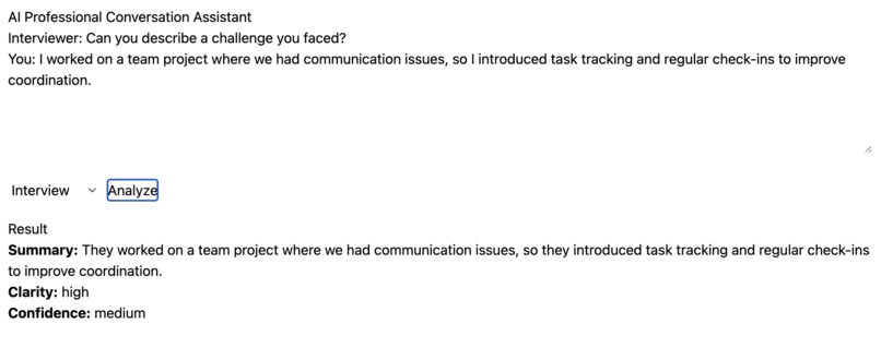 AI Professional Conversation Assistant – screenshot 1