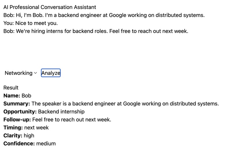 AI Professional Conversation Assistant – screenshot 3