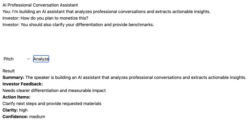 AI Professional Conversation Assistant – screenshot 4