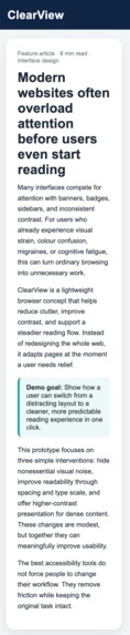 ClearView: A Browser-Based Accessibility Tool – screenshot 4