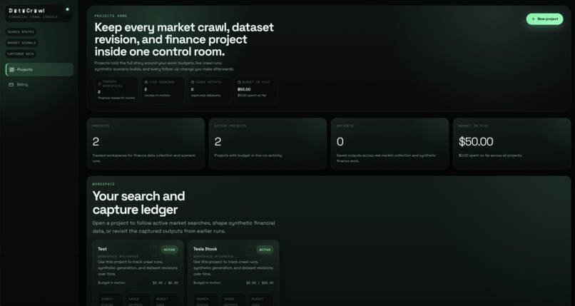 DataCrawl – screenshot 2