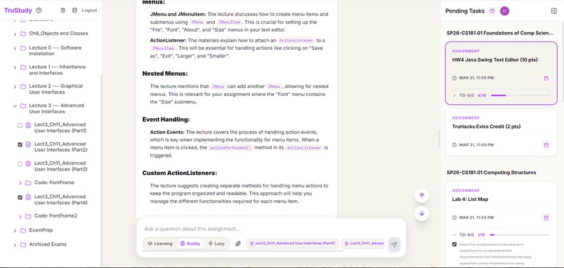 TruStudy – screenshot 2